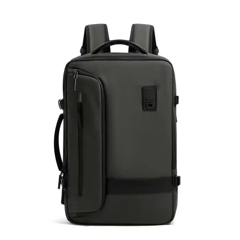 60L Expandable Vacuum Compression Backpack Airback with Air Pump Airline Approved Travel Backpack Waterproof Laptop Business Bag