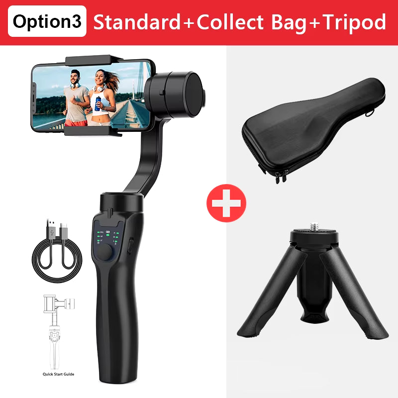 F8 Handheld 3-Axis Gimbal Phone Holder anti Shake Video Record Stabilizer for Xiaomi Iphone Cellphone Smartphone